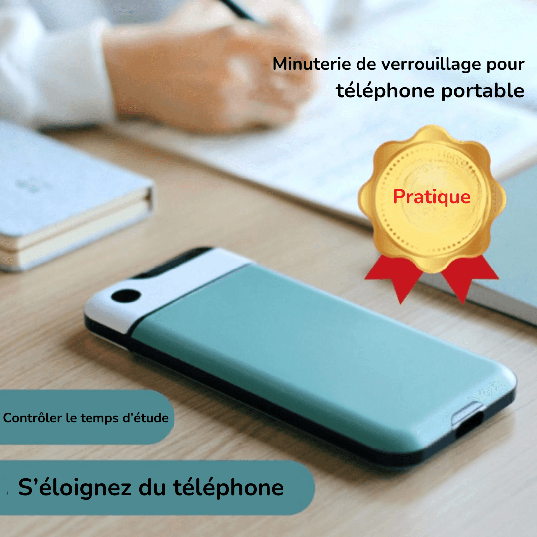 Boîte à Verrouillage avec Minuterie pour Téléphone Portable - Contrôle du Temps d'Écran et Auto-Discipline - InnoMonde