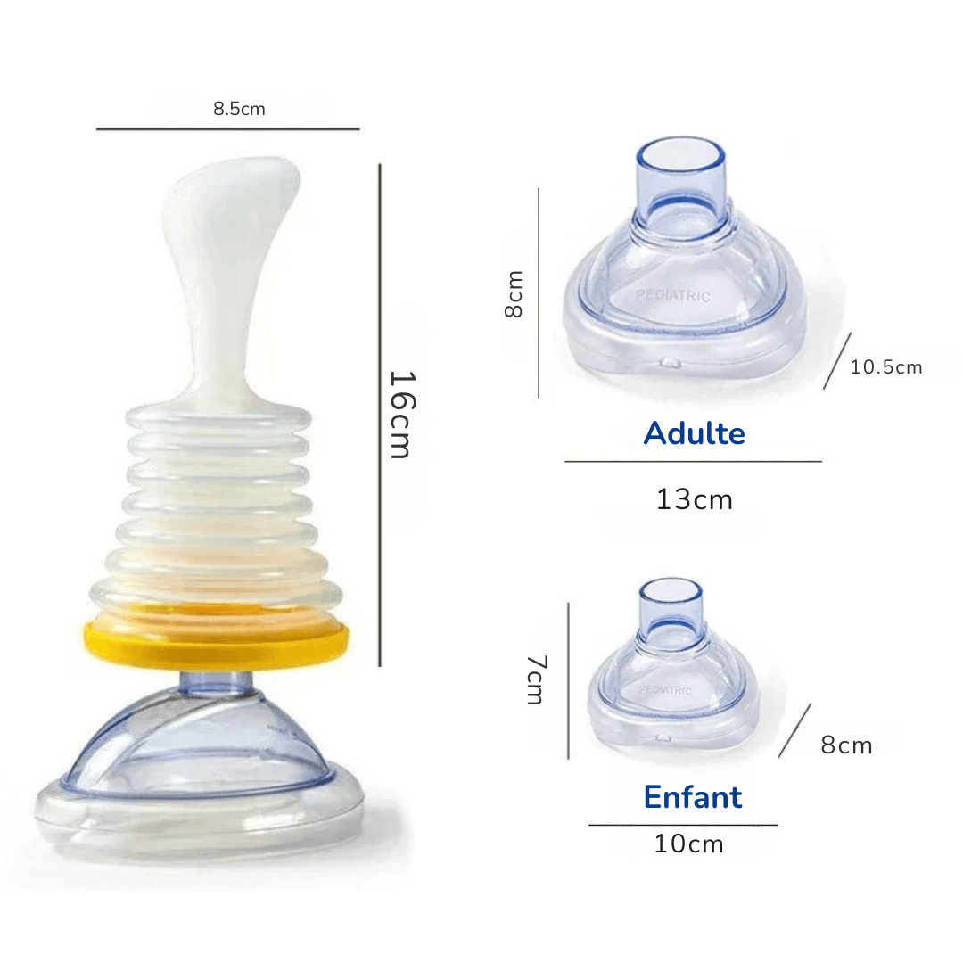 Dispositif Anti-Étouffement Portable pour Secours Respiratoire d'Urgence - InnoMonde