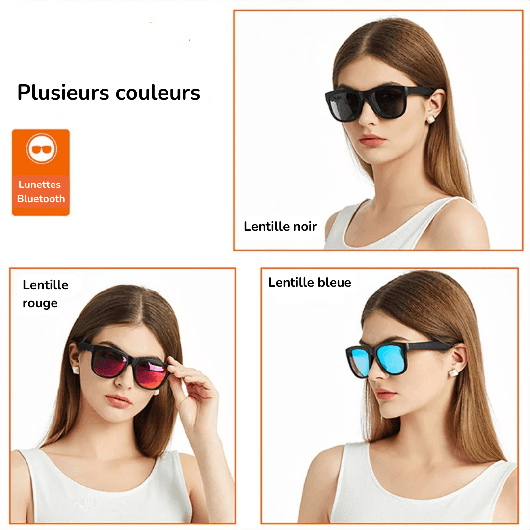 Lunettes de Soleil Intelligentes avec Bluetooth et Appels Mains Libres - InnoMonde