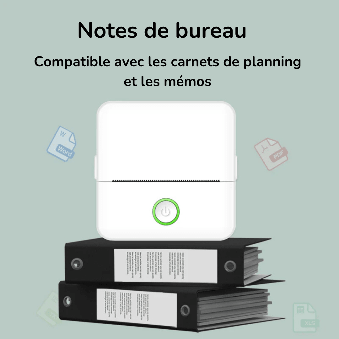 Mini-imprimante Thermique D'étiquettes Portable - InnoMonde