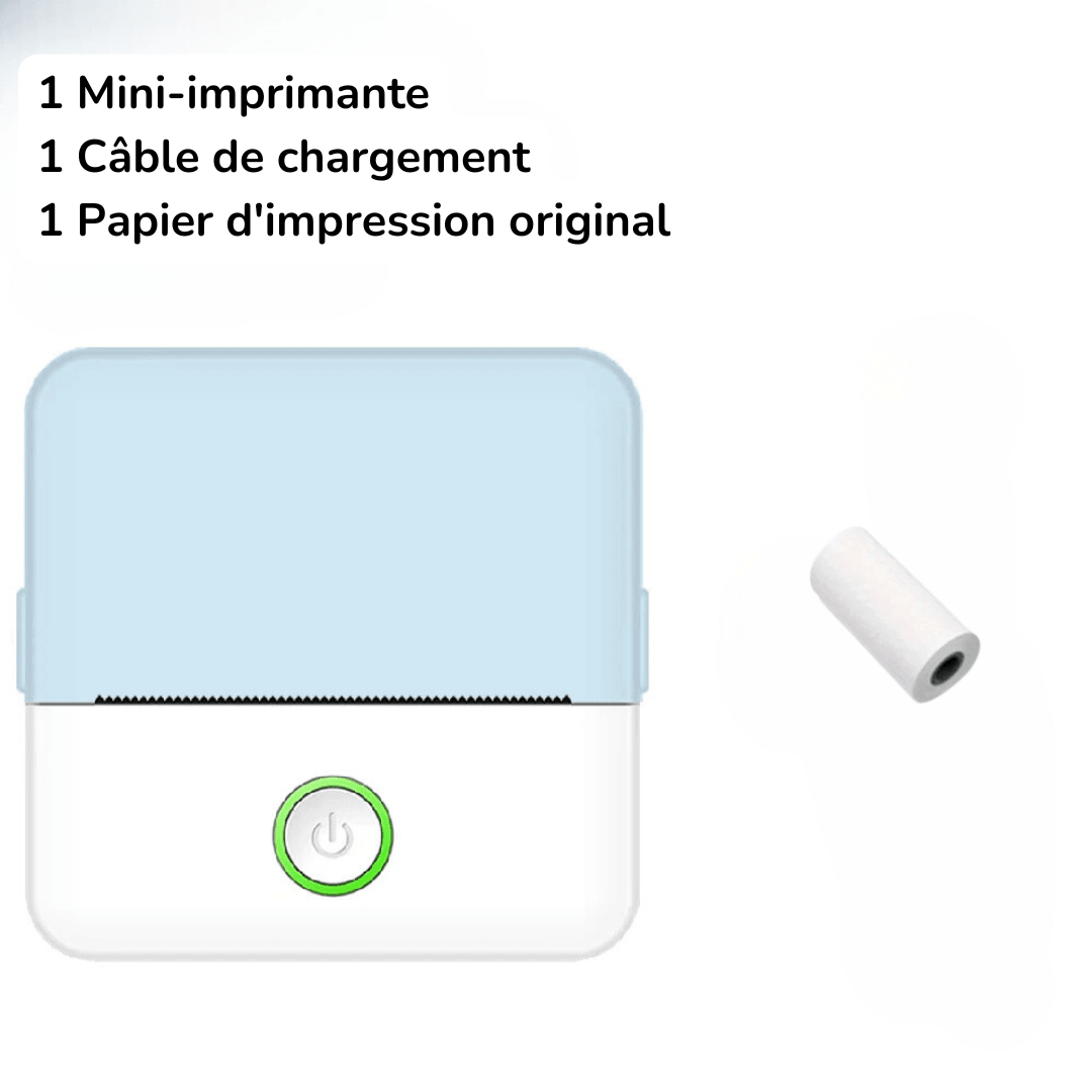 Mini-imprimante Thermique D'étiquettes Portable - InnoMonde