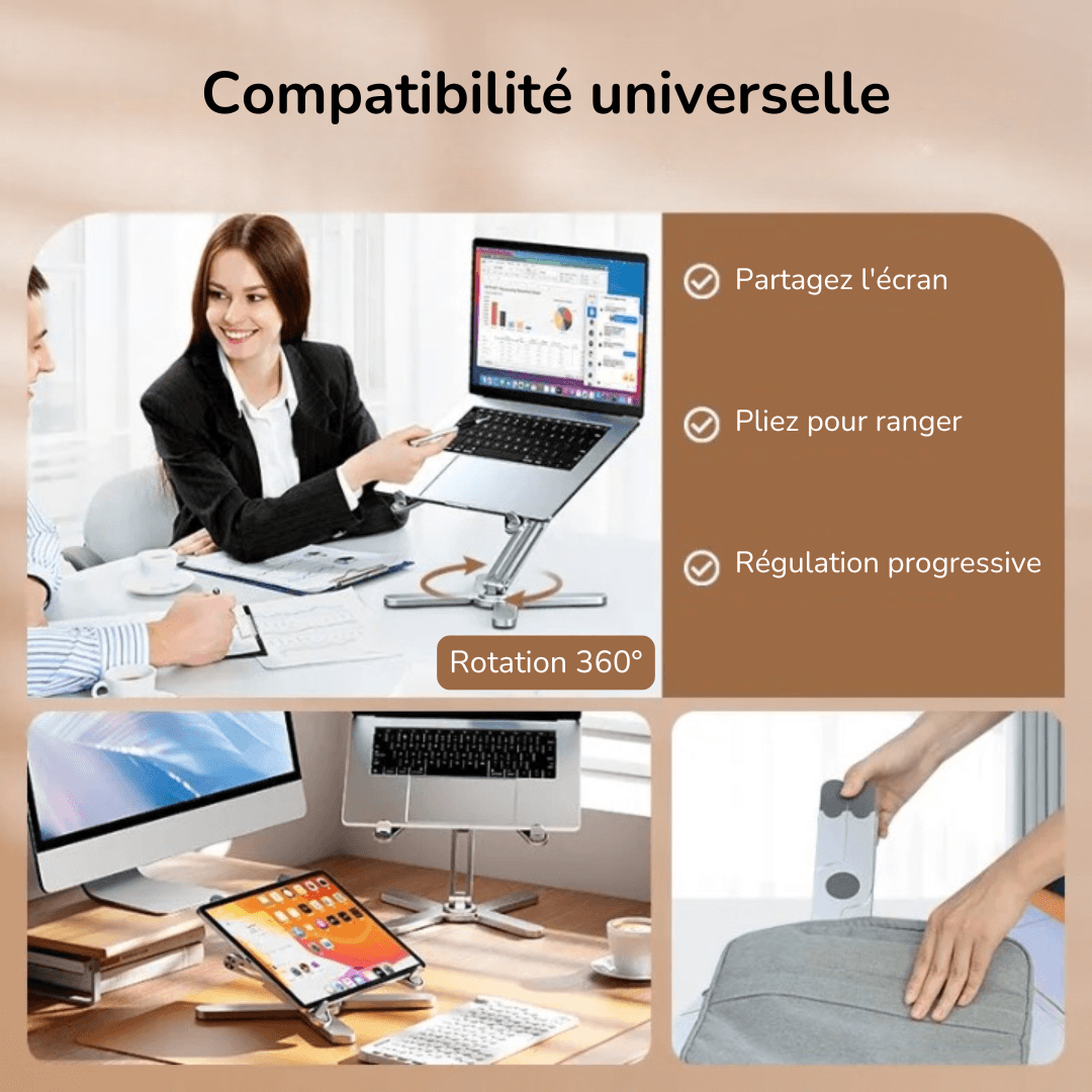 Support Télescopique pour Ordinateurs et Tablettes - InnoMonde