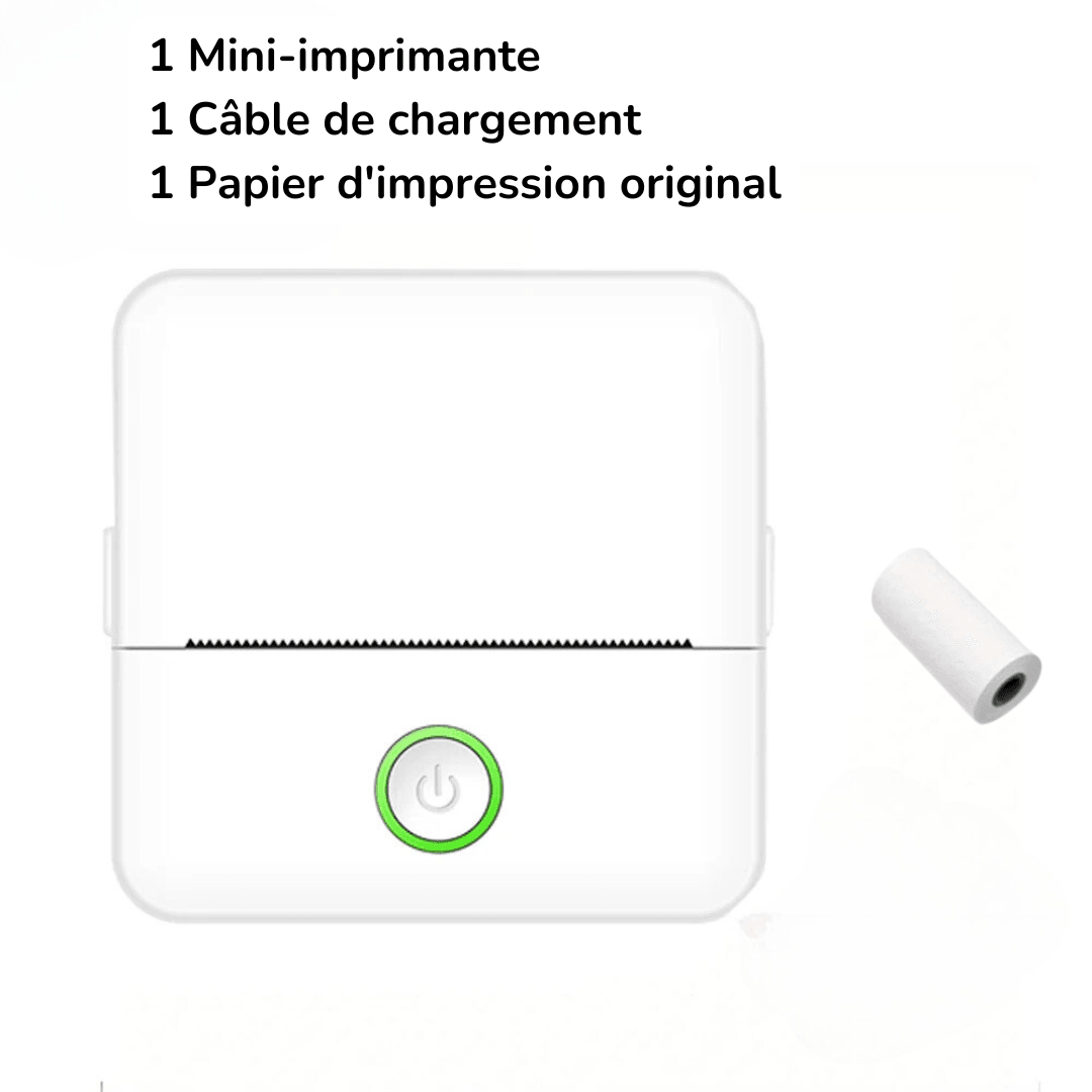 Mini-imprimante Thermique D'étiquettes Portable - InnoMonde