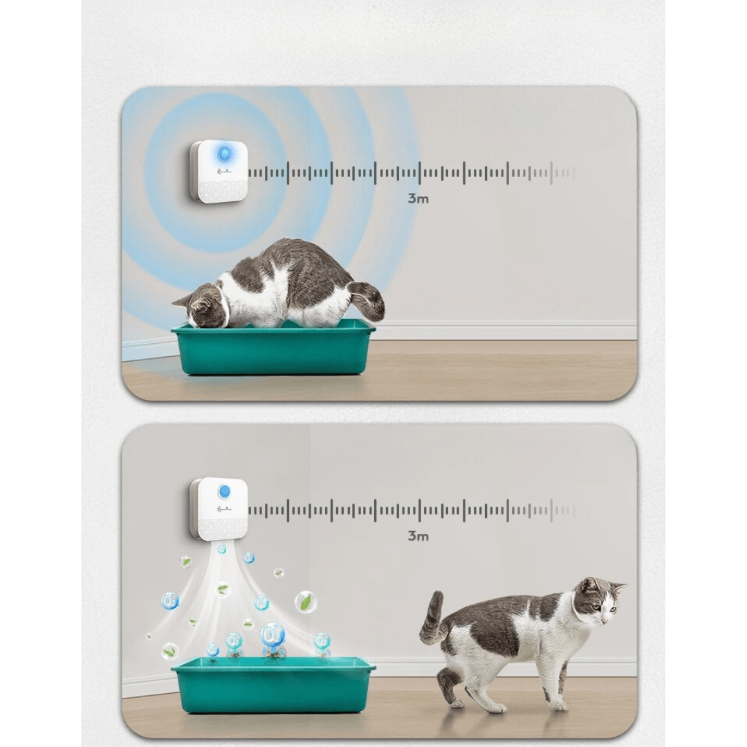 Désodoriseur Intelligent Portable pour Litière de Chat - InnoMonde