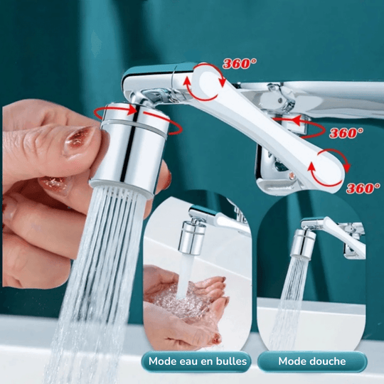 Tête de Robinet Rotative à 1080° - InnoMonde