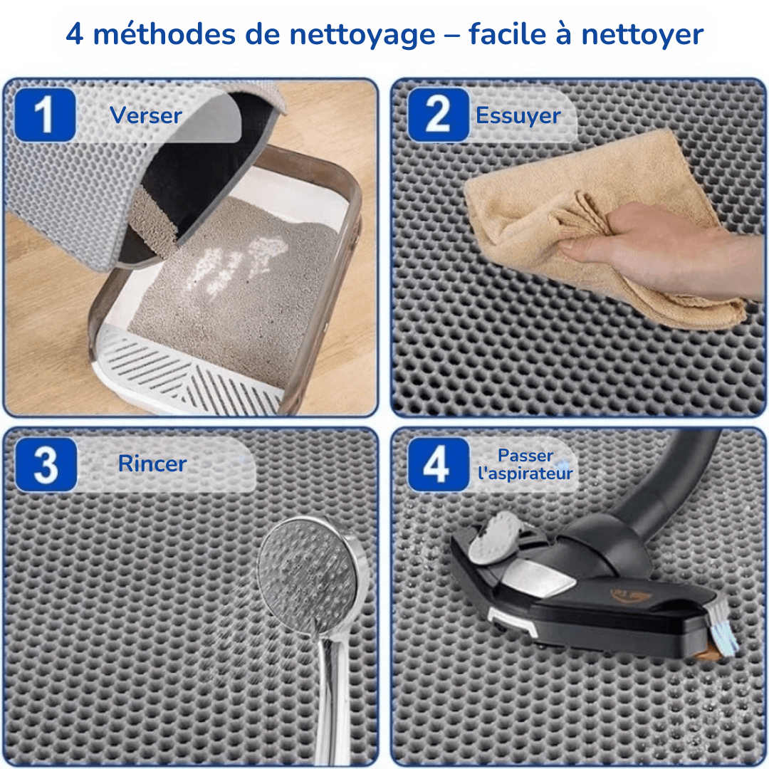 Tapis de Litière à Double Couche pour Chats - InnoMonde