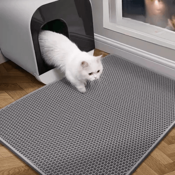 Tapis de Litière à Double Couche pour Chats - InnoMonde