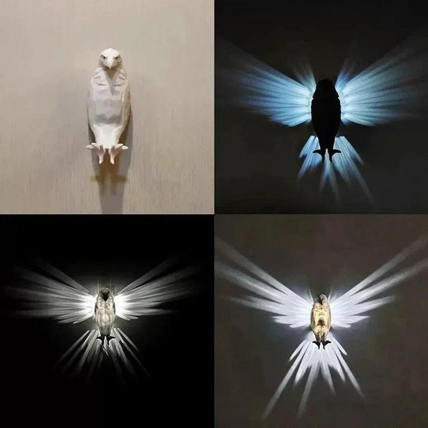 Lampe Murale 3D Hibou ou Aigle - Décoration Lumineuse Artistique - InnoMonde