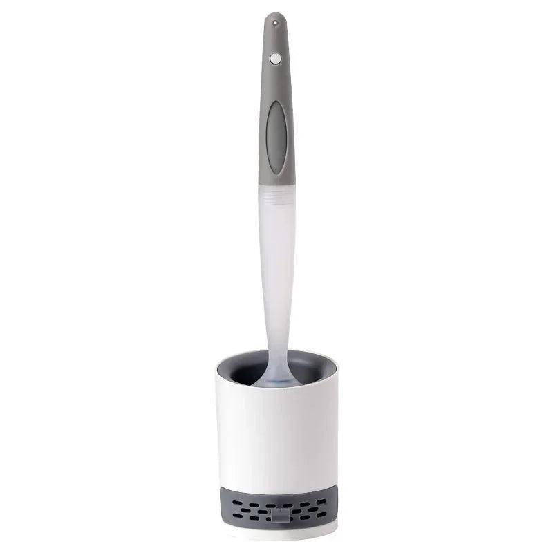 Brosse de Toilette avec Distributeur de Détergent et Support Mural - InnoMonde